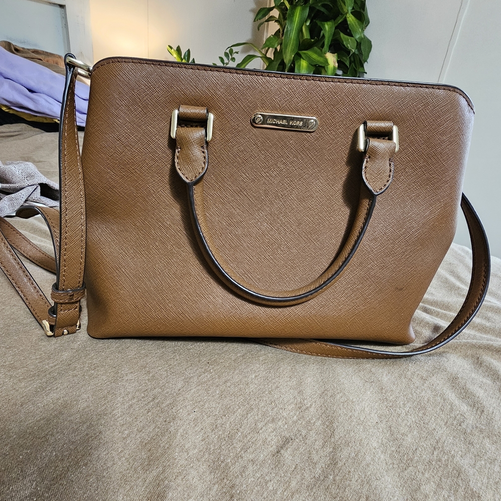 Michael Kors Brown Leather Handbag